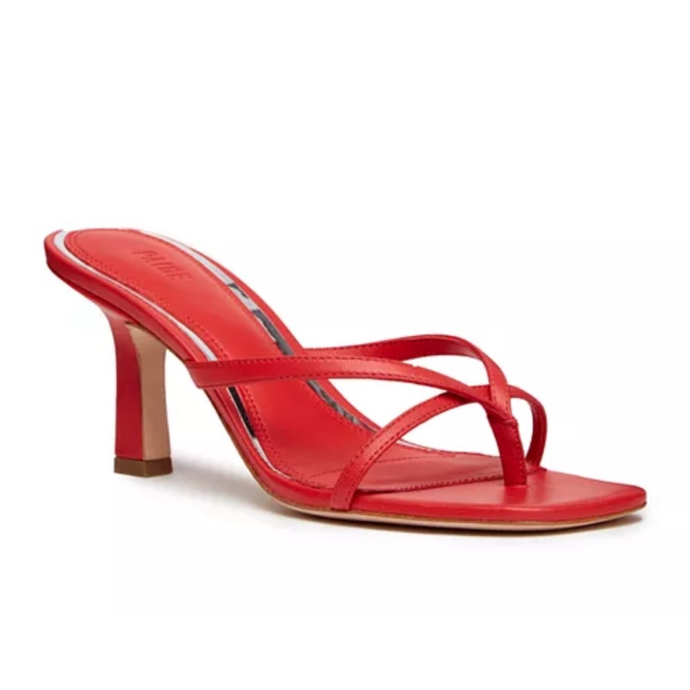 PAIGE Noah Candy Red Heeled Sandals